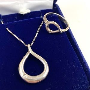 Hot Diamonds Ring & Bracelet Set - Sterling Silver